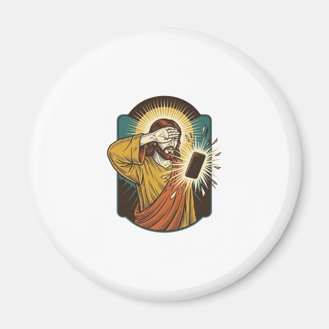 Imã Jesus Cegando Máximo Brilho do Telefone Meia-Noite (Frente)