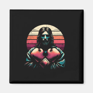 Imã Jesus com luvas de boxim - Religião Cristã Engraça