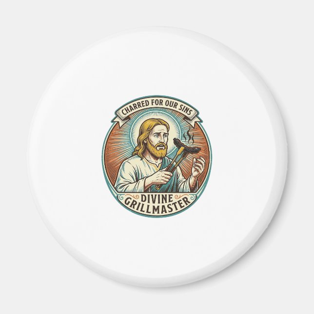 Imã Jesus Completamente Queimado Preto Cachorro-Quente (Frente)