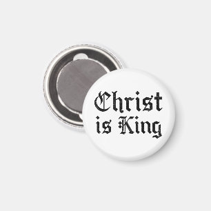 Imã Jesus Cristo é Rei Arte Grunge Gothic Blackletter