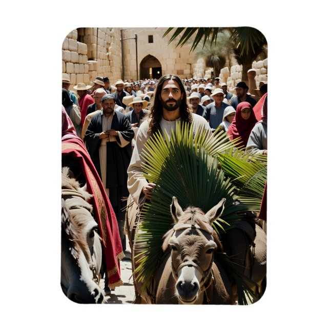 Ímã Jesus Cristo em Donkey (Vertical)