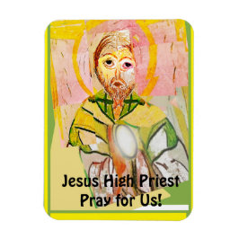 Ímã Jesus Cristo o Cartão de Sacerdote Alto
