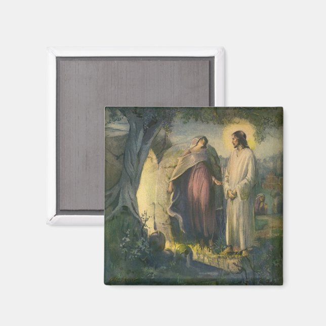 Imã Jesus Cristo Risen by the Tomb by ML Greer (Front/Back)