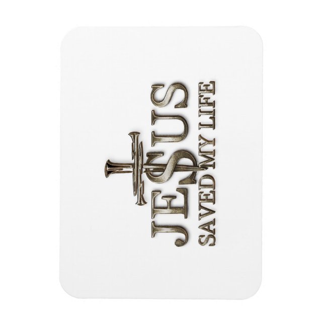 Ímã Jesus Cristo Salvou Presente Da Minha Vida Para Mu (Vertical)