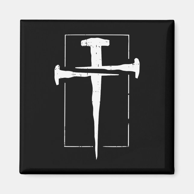 Imã Jesus Cross Nail Páscoa Christian Primavera Men Mu (Frente)