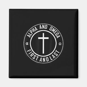 Imã Jesus Cruzando Círculos Engraçado Alfa E Ômega - P