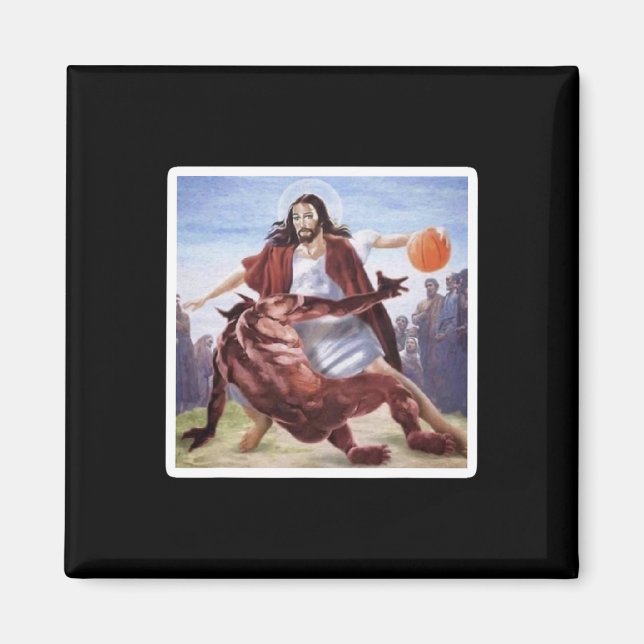 Imã Jesus cruzando o basquete de Satã (Frente)
