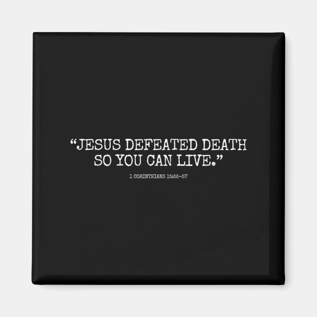 Imã Jesus Derrotou a Morte Para Você Poder Viver 1corí (Frente)