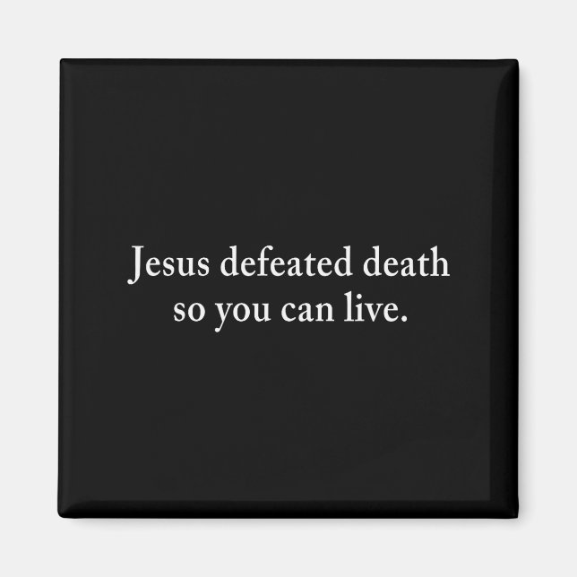 Imã Jesus Derrotou a Morte Para Você Viver Cristão (Frente)