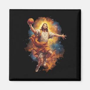 Imã Jesus divertido jogando basquete 1
