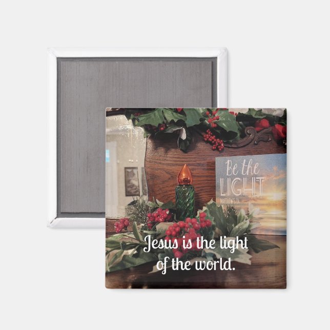 Imã Jesus é a luz do mundo. (Front/Back)