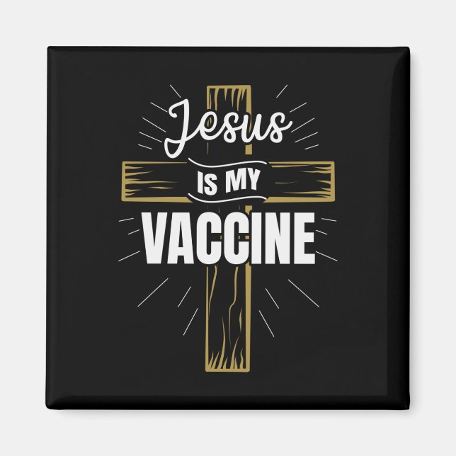 Imã Jesus é minha vacina, fé cristã (Frente)