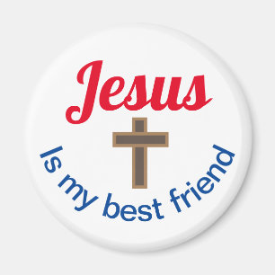Imã Jesus é o meu ímã circular do Melhor Amigo