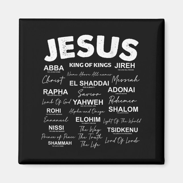 Imã Jesus é o rei dos nomes de Deus Hebraico Jesus cri (Frente)