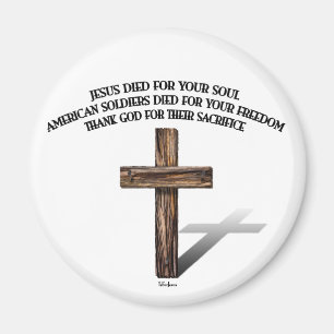 Imã Jesus e os Soldados Americanos com cruz robusta