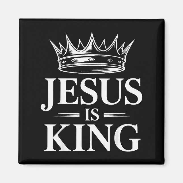 Imã Jesus É Rei Coroa Cristã  (Frente)