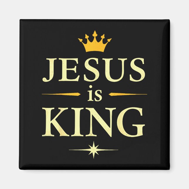 Imã Jesus É Rei _ Design de Fé Cristã (Frente)