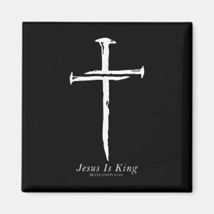Imã Jesus é Rei Engraçado Unhas Cruzadas Cristão