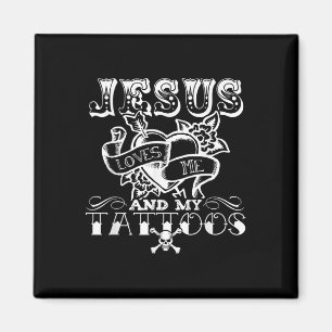 Imã Jesus Engraçado Me Ama E Minhas Tatuagens 