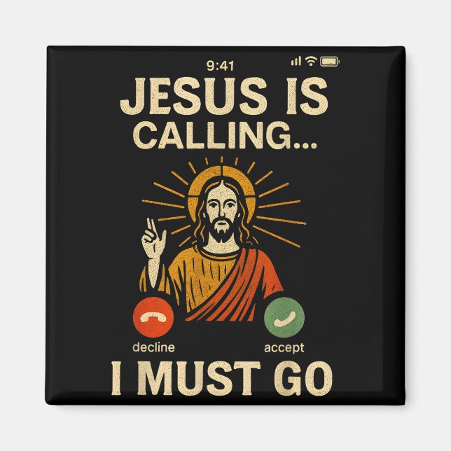 Imã Jesus Está Chamando Eu Devo Ir Retro Fé Cristã V (Frente)