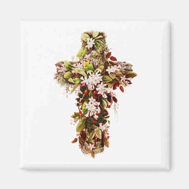 Imã Jesus Flor de cruz de Domingo de Páscoa  (Frente)
