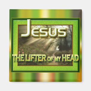 Imã "Jesus - halterofilista de minha cabeça" por