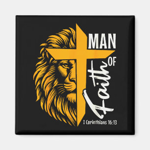 Imã Jesus Homem De Fé Leão Cruz I Coríntios 16 13