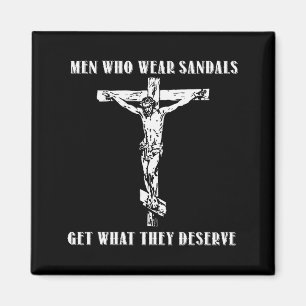 Imã Jesus Homens Que Usam Sandálias Conseguem O Que Me