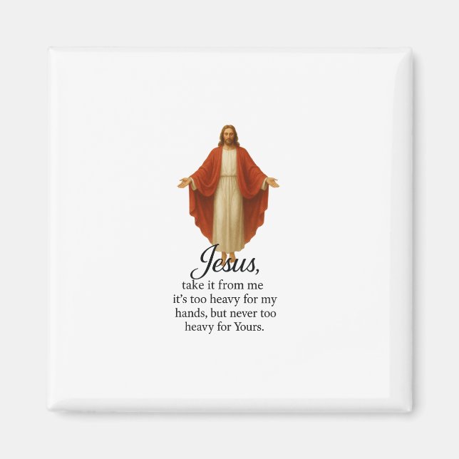 Imã Jesus in Red and White (Frente)