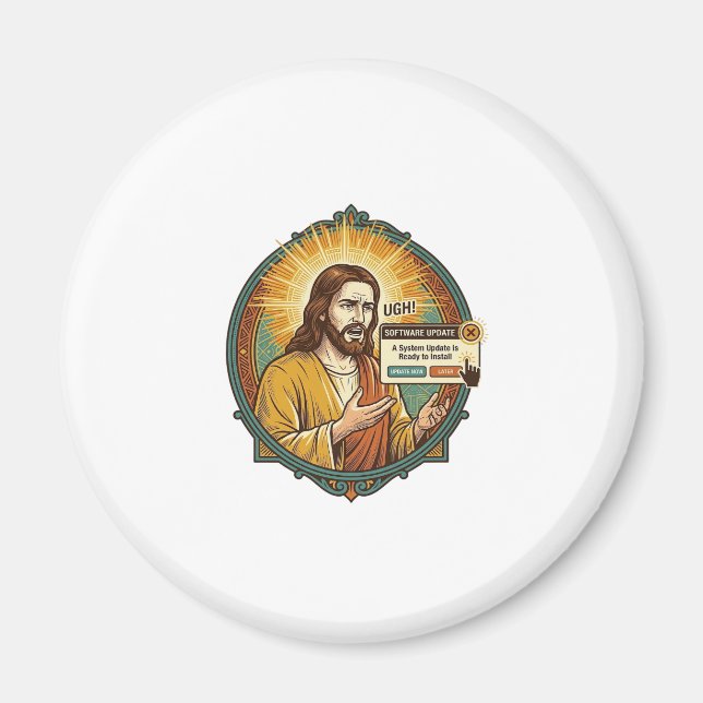 Imã Jesus Irritante Atualização de Software Pop Up Hum (Frente)