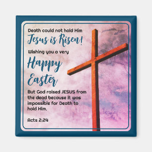 Imã JESUS IS RISEN Christian Páscoa Favor