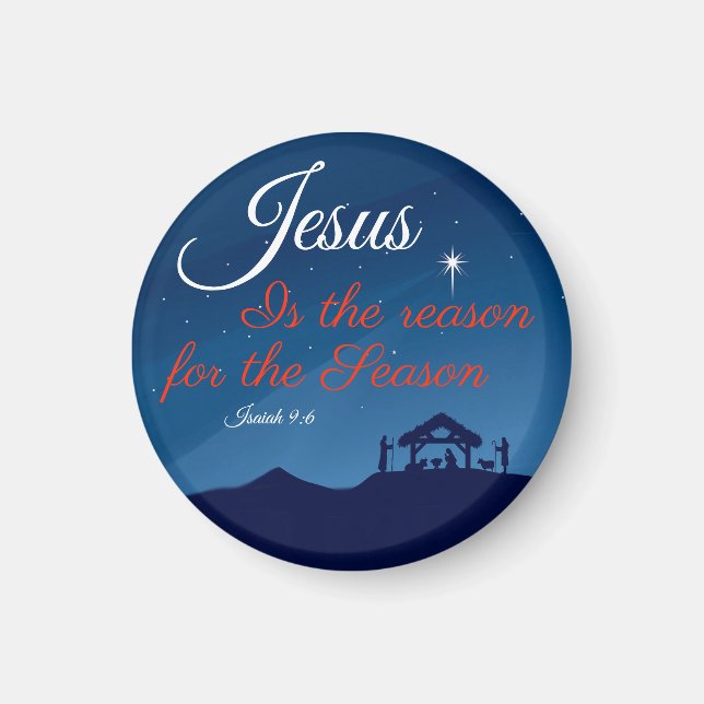 Imã Jesus is The Reason for the Season Magnet (Frente)