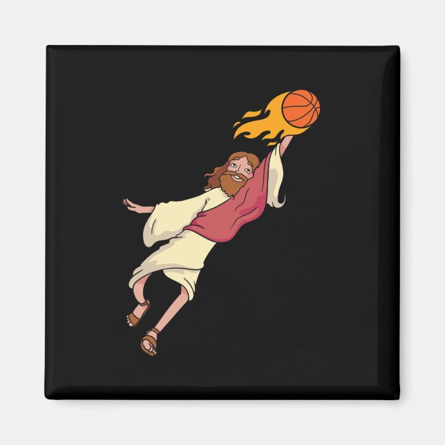 Imã Jesus Jogando Basquete (Frente)