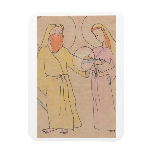 Ímã Jesus José e Maria (Vertical)