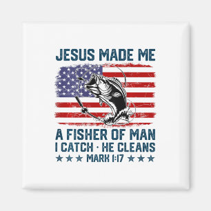 Imã Jesus Me Fez Um Pescador De Homens Bandeira Americ