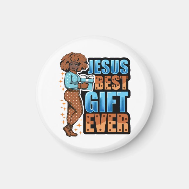 Imã Jesus Melhor presente para sempre Feliz Natal Paja (Frente)