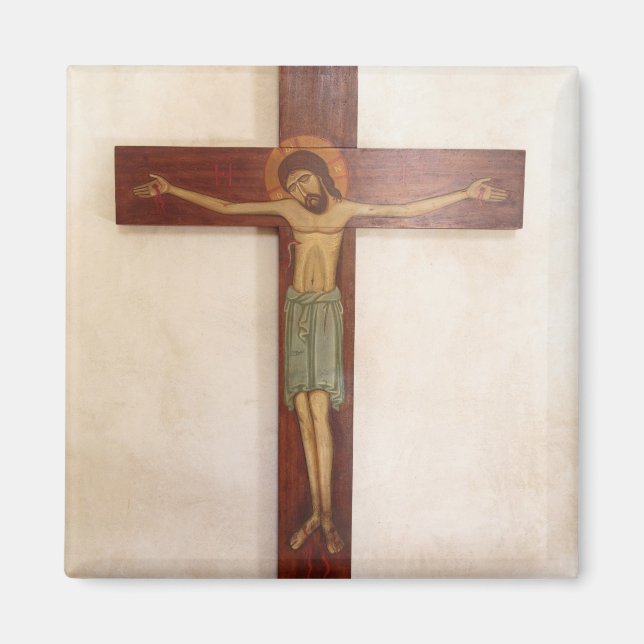 Imã Jesus na Cruz Arte (Frente)