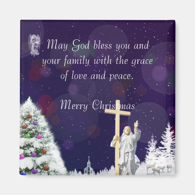 Imã Jesus na neve (Frente)