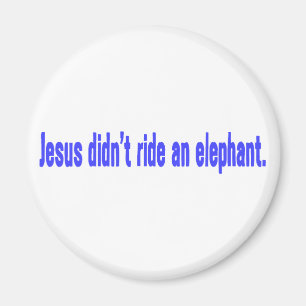 Imã Jesus Não Andou de Elefante Adesivo