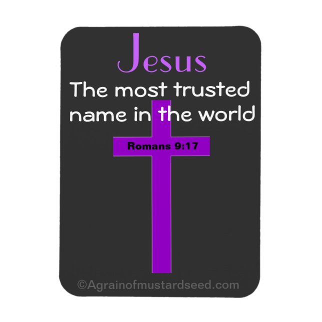 Ímã Jesus, o nome mais confiável (Vertical)