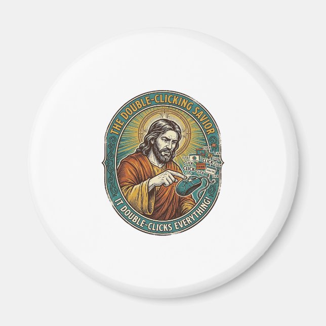 Imã Jesus Quebrou o Mouse com Duplo Clique TI Tecnolog (Frente)