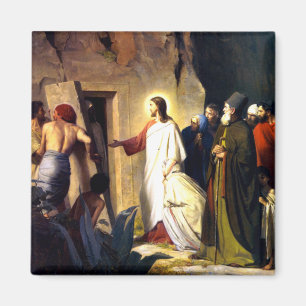Imã Jesus Raising Lazarus do Morto