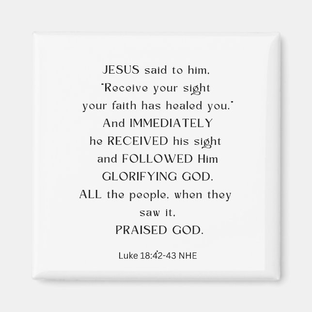 IMÃ JESUS RECEBA SUA MAGNET DE VISTA (Frente)