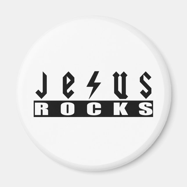Imã Jesus Rocks (Frente)