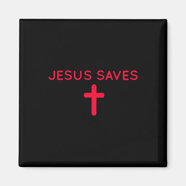 Imã Jesus Salva Uma Sutil Fé Cristã Mínima R (Frente)