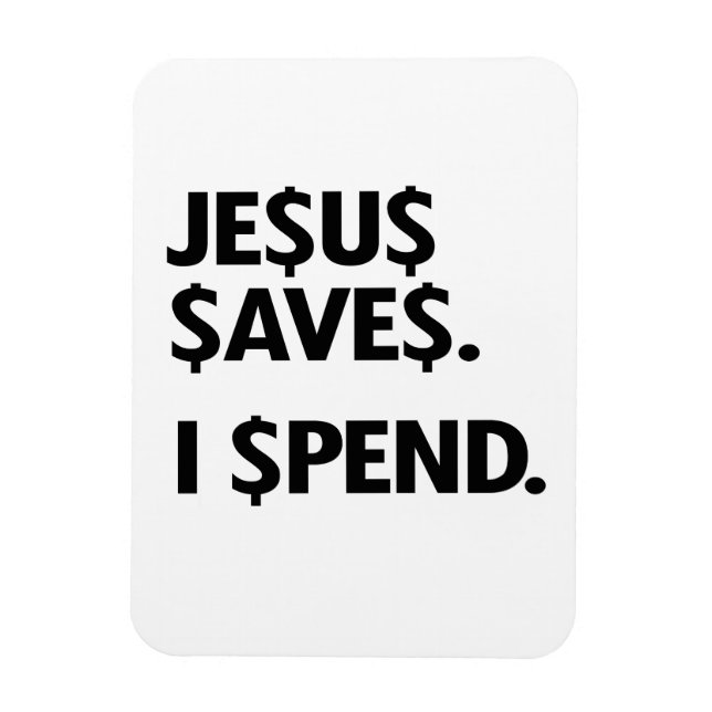 ÍMÃ JESUS SAVES - EU PASSO (Vertical)