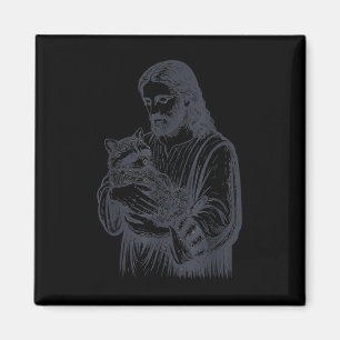 Imã Jesus Segurando Raccoon