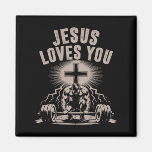 Imã Jesus Te Ama Engraçado, Gym Barbel
