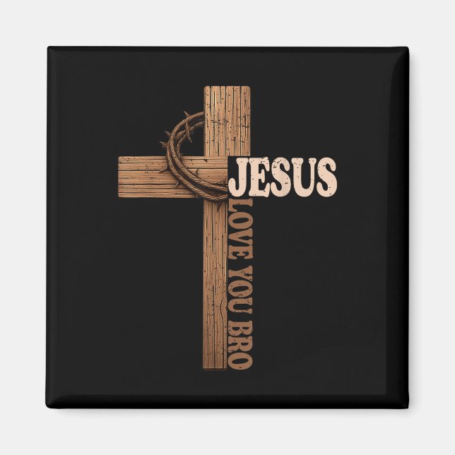 Imã Jesus Te Ama Irmão Cruzar A Fé Cristã Deus (Frente)