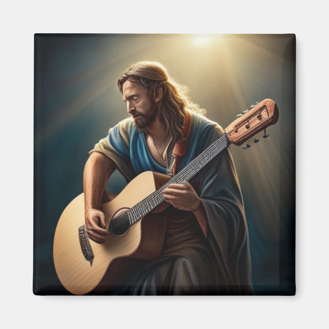 Imã Jesus tocando violão (Frente)